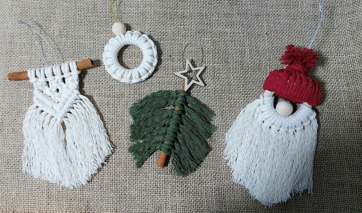 Macrame Christmas  hanging ornaments workshop, 24 November | Event in Pontypridd | AllEvents