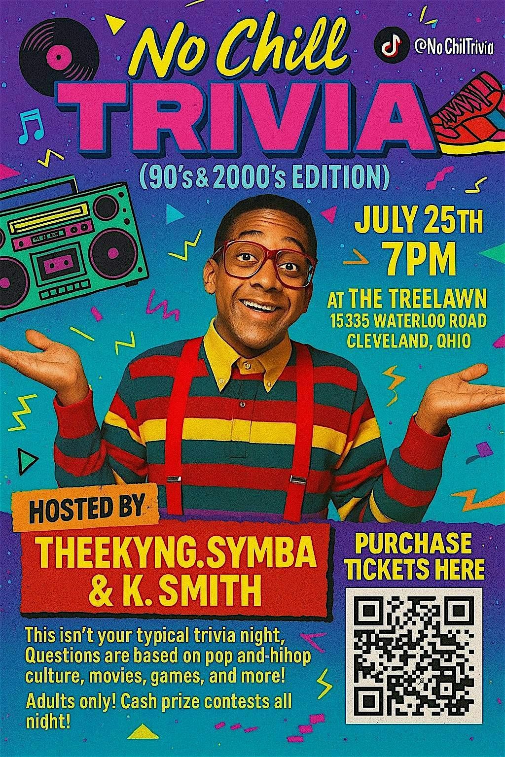 No Chill Trivia (90’s - 00’s Hip-Hop & Pop Edition), 25 July | Event in Cleveland | AllEvents