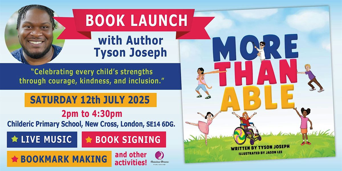 'More Than Able' – Book Launch Celebration, 12 July | Event in London | AllEvents
