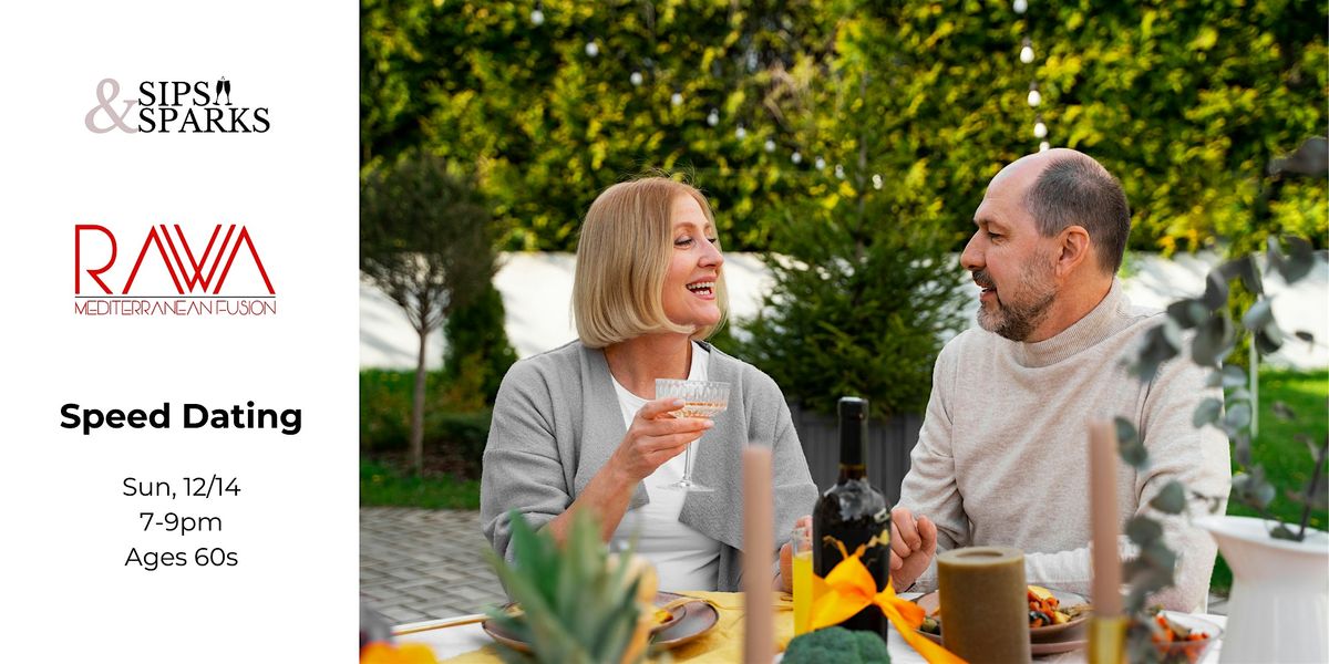 Speed Dating Ages 60s in New Haven, CT at RAWA, 14 December | Event in New Haven | AllEvents