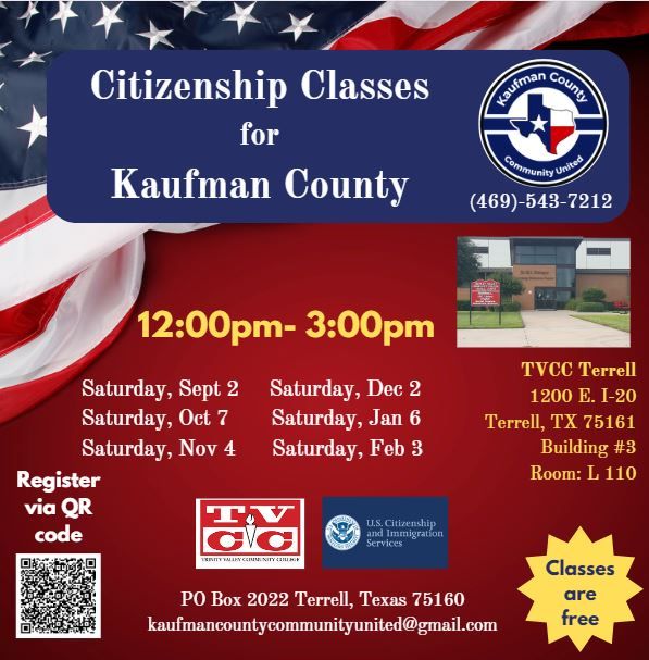Jan 6 US Kaufman County Citizenship Class, Trinity Valley Community