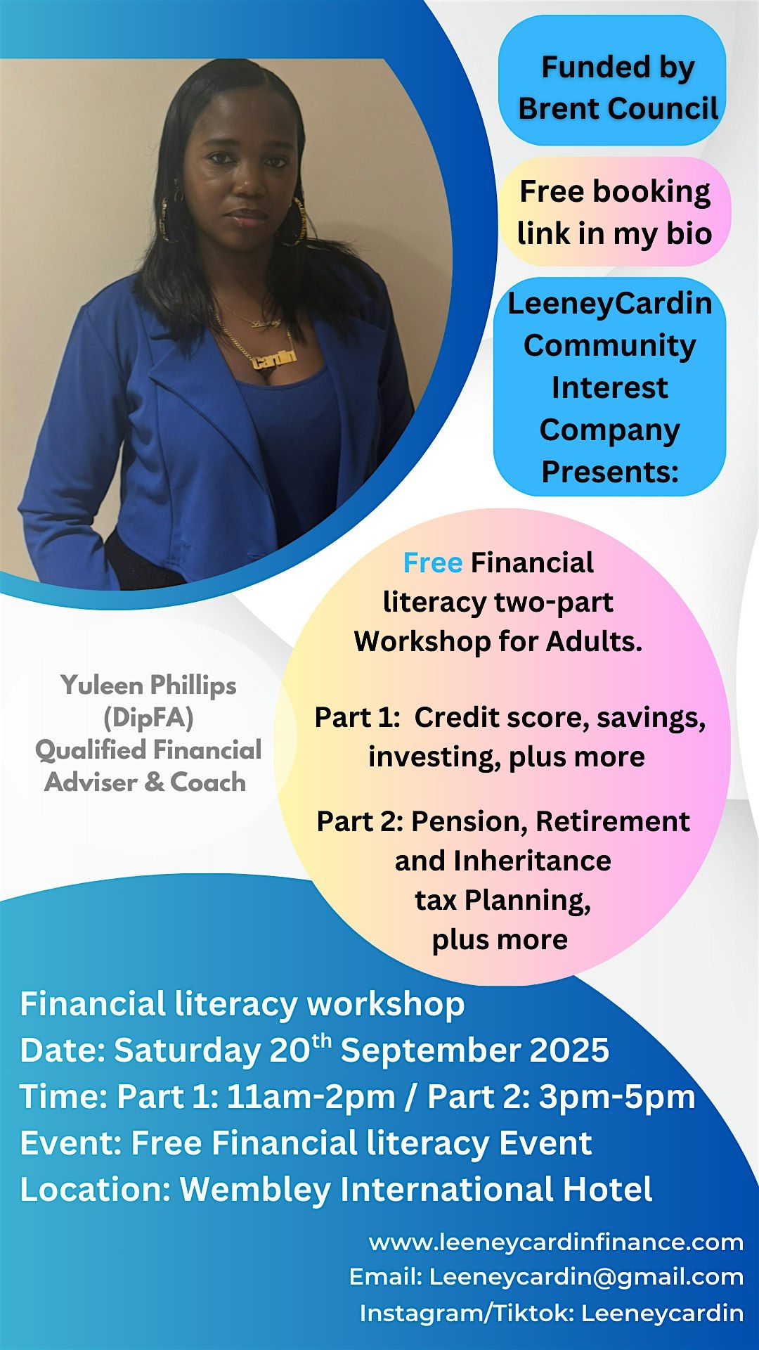Free Financial literacy workshop, 20 September | Event in Wembley Park | AllEvents