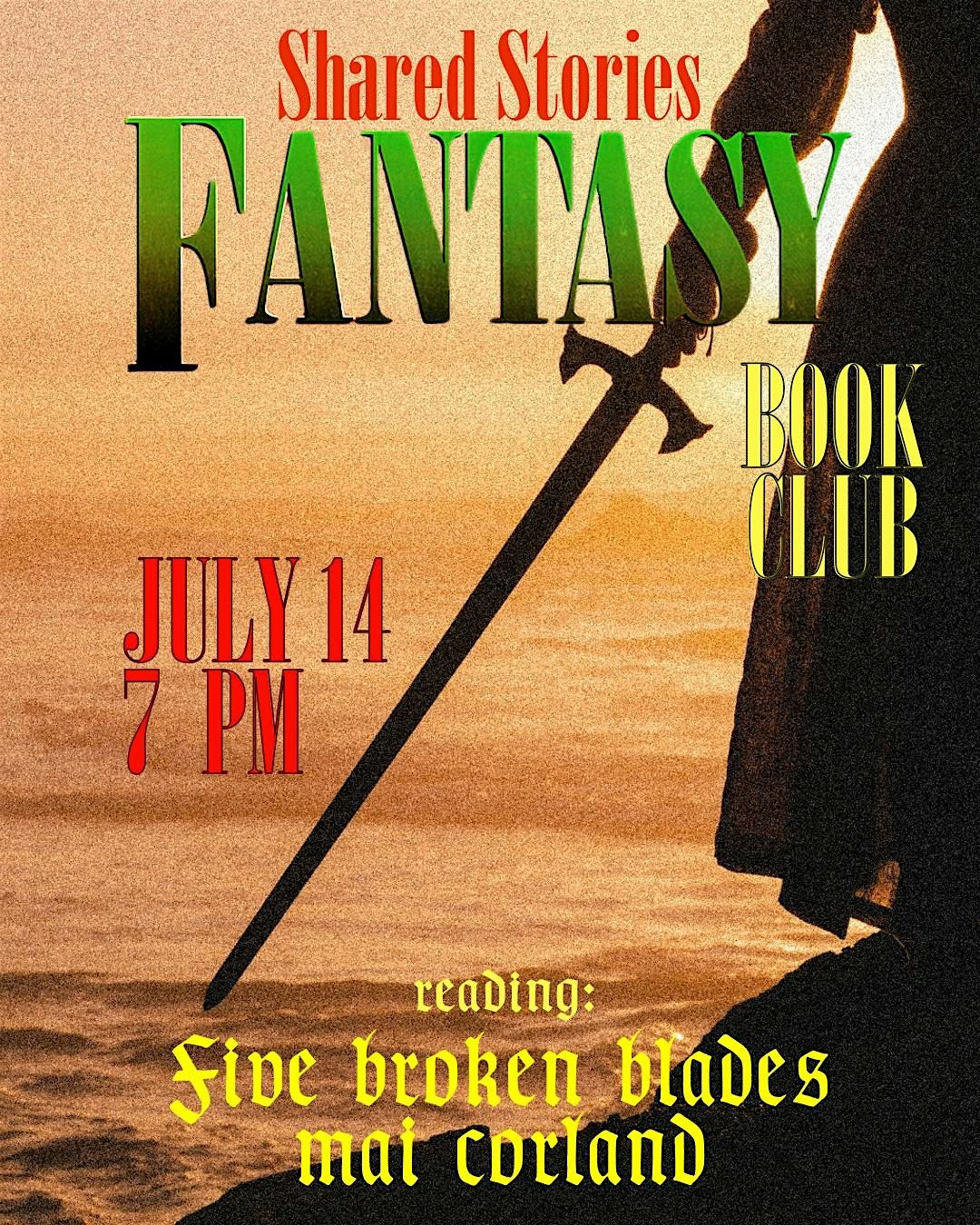 ️Fantasy Book Club - July ️, 14 July | Event in Caldwell | AllEvents