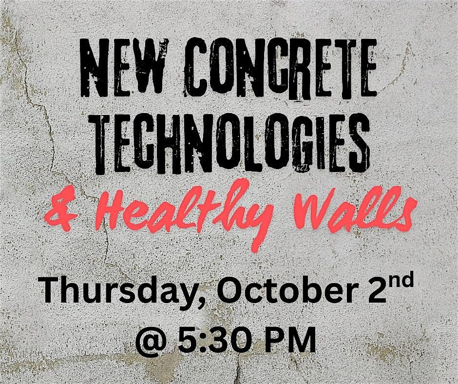 New Concrete Technologies and Healthy Walls, 2 October | Event in Windsor | AllEvents