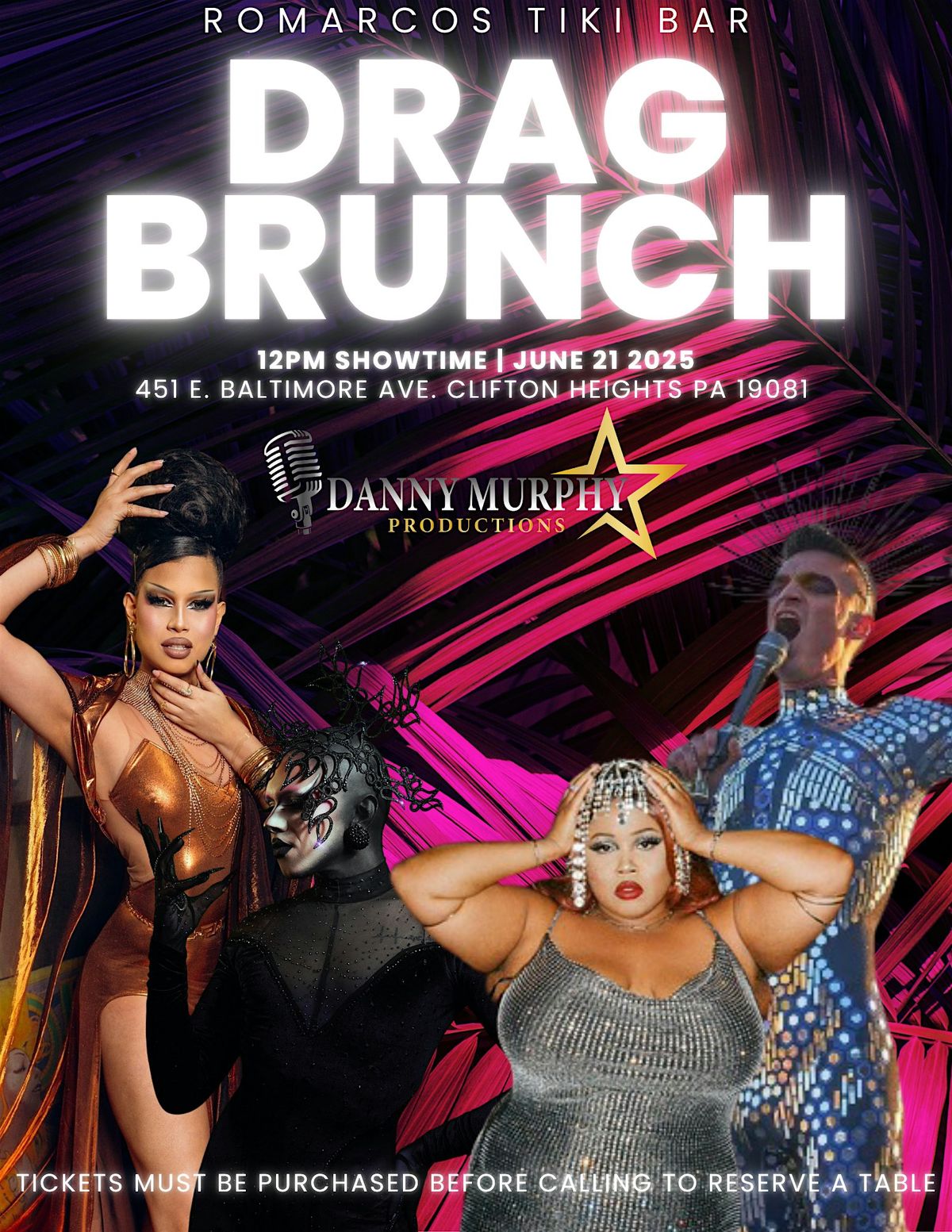 Romarco's Tiki Bar Drag Brunch, 21 June | Event in Clifton Heights | AllEvents