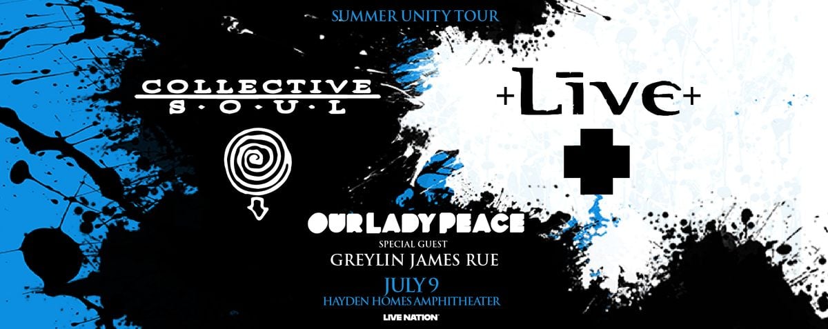 Parking Live and Collective Soul with Our Lady Peace and Greylin James Rue, 9 July | Event in Auburn | AllEvents