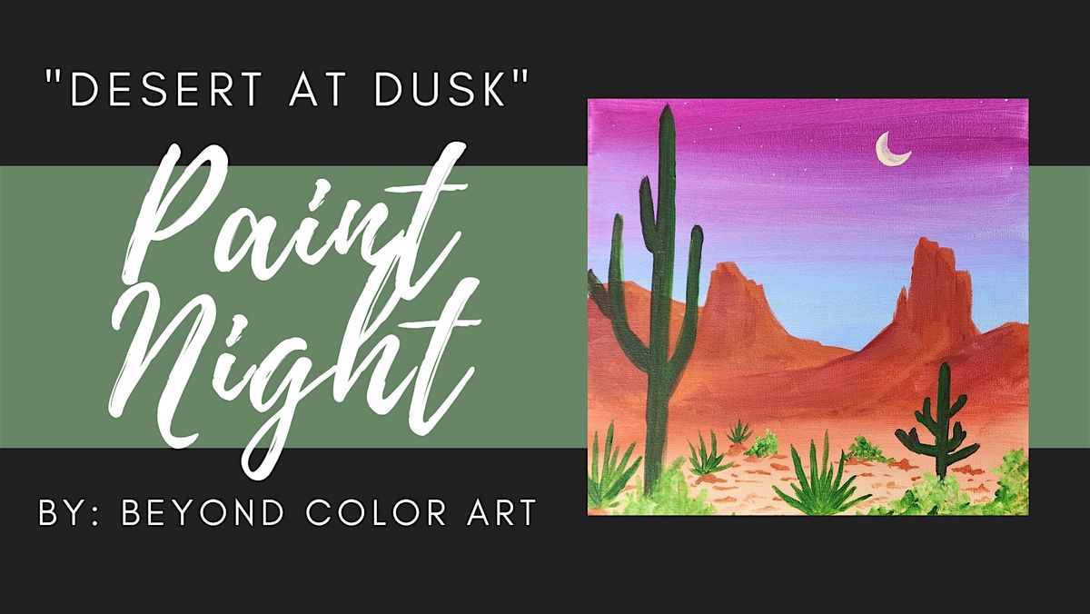 "Desert at Dusk" Paint Night, 25 August | Event in St. George | AllEvents