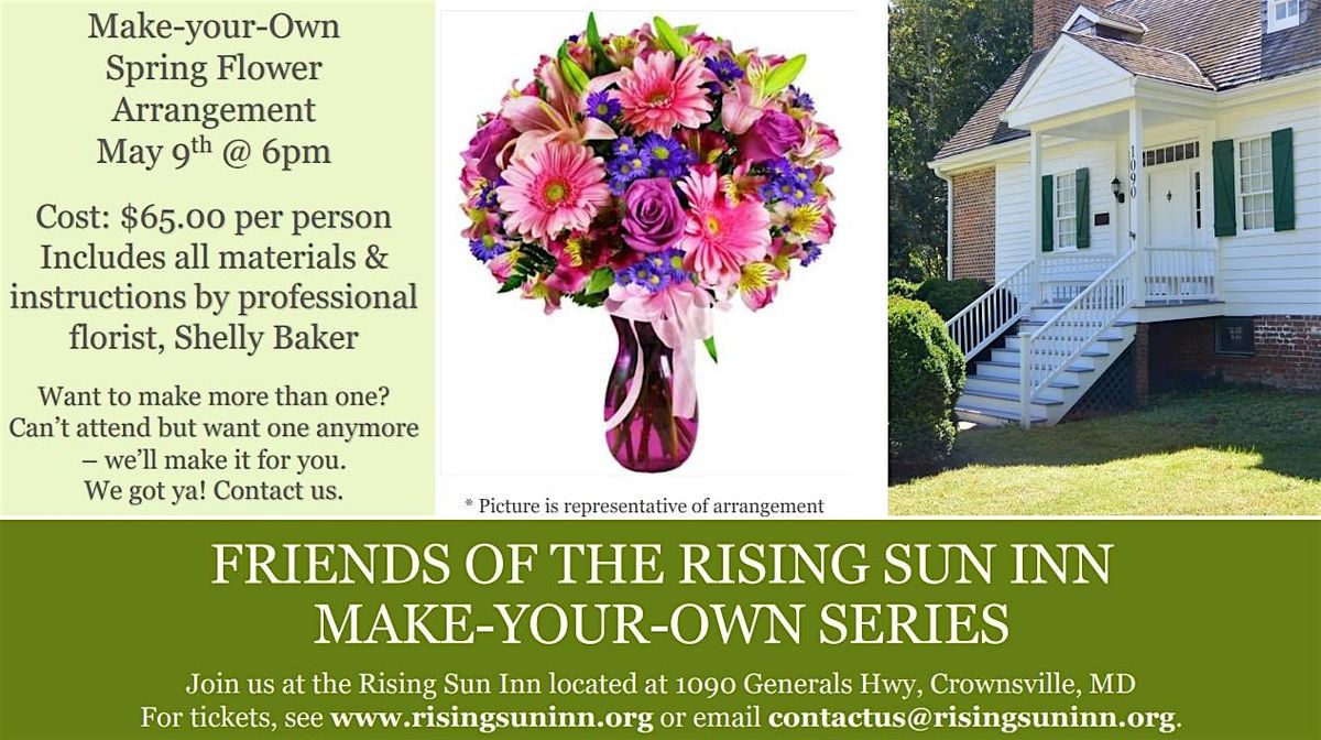 Make-Your-Own Spring Flower Arrangement, 9 May | Event in Crownsville | AllEvents