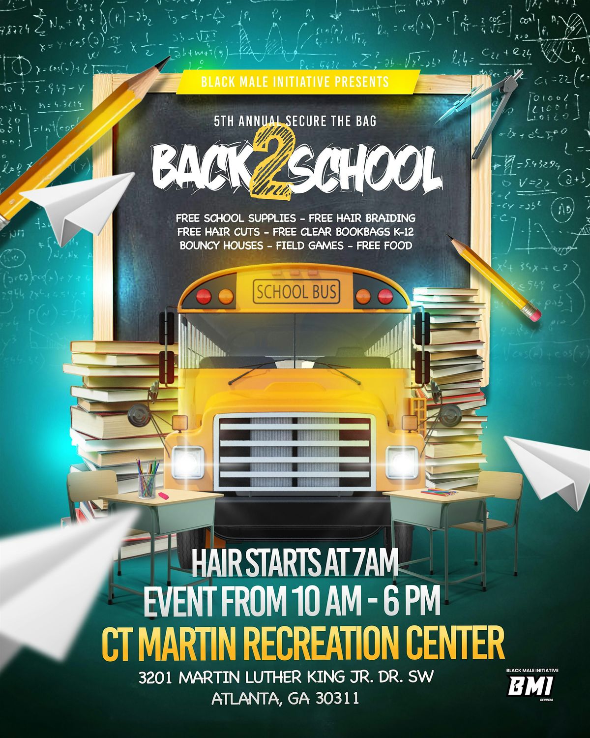 5th Annual Secure the Bag Back 2 School, 3 August | Event in Atlanta | AllEvents