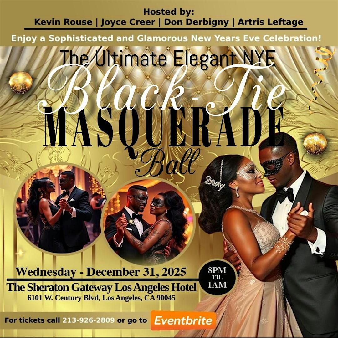 The Ultimate Elegant NYE Black Tie Masquerade Ball