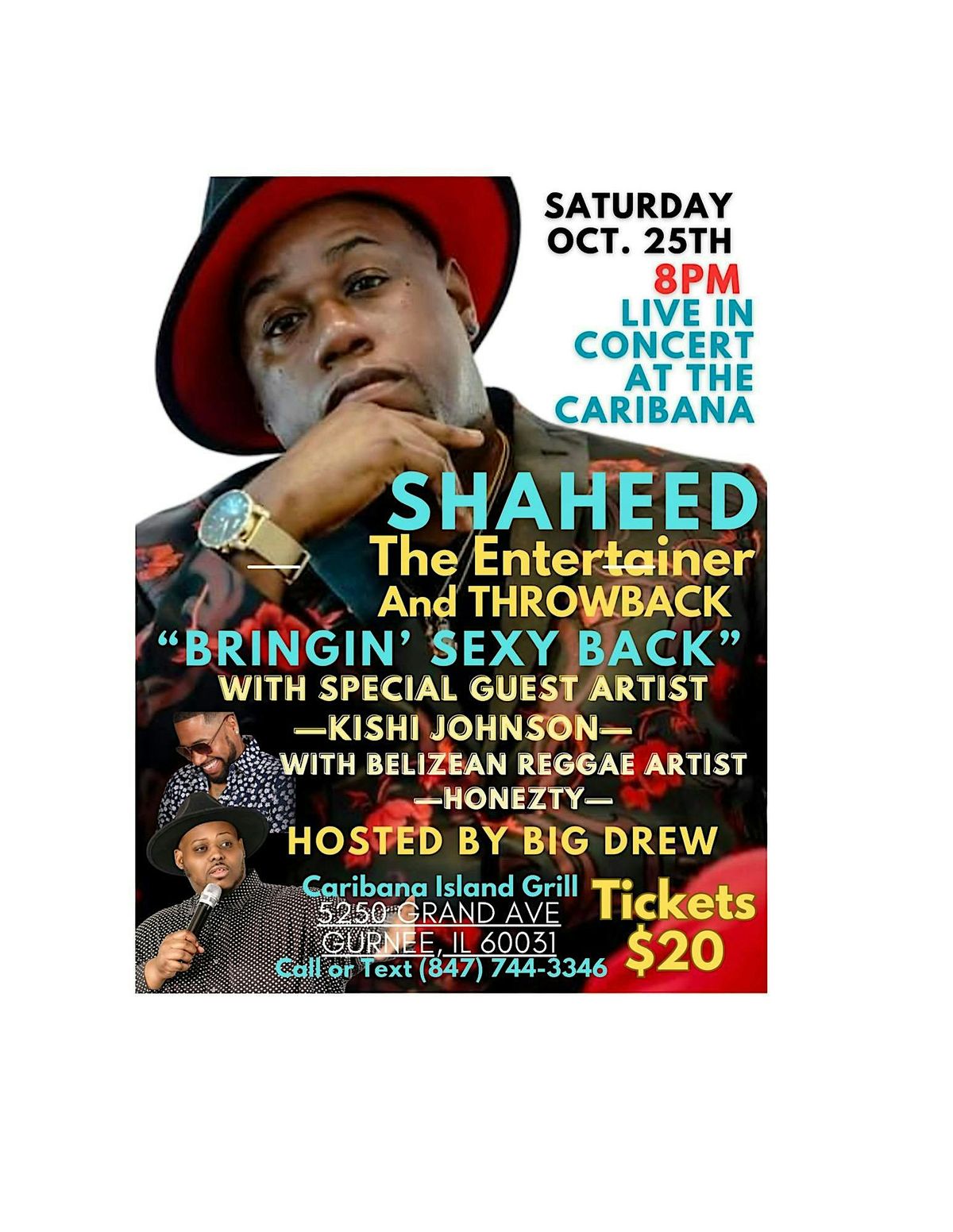 BRINGING SEXY BACK “A Night Of Live R&B” with Shaheed The R&B Entertainer, 25 October | AllEvents