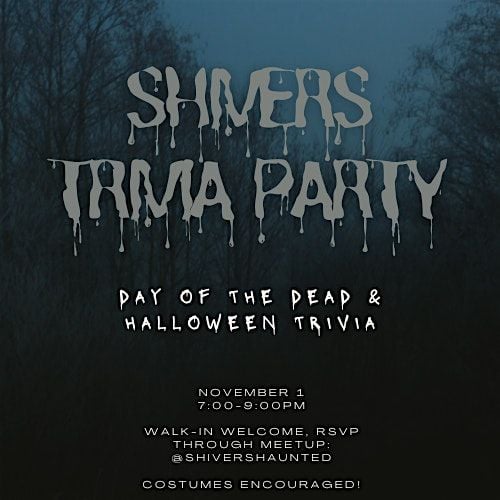 SHIVERS TRIVIA PARTY!, 1 November | Event in Raleigh | AllEvents
