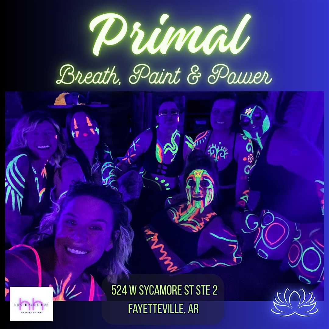 PRIMAL: Breath, Paint & Power - Black Lights • Breathwork • Reiki | Event in Fayetteville | AllEvents