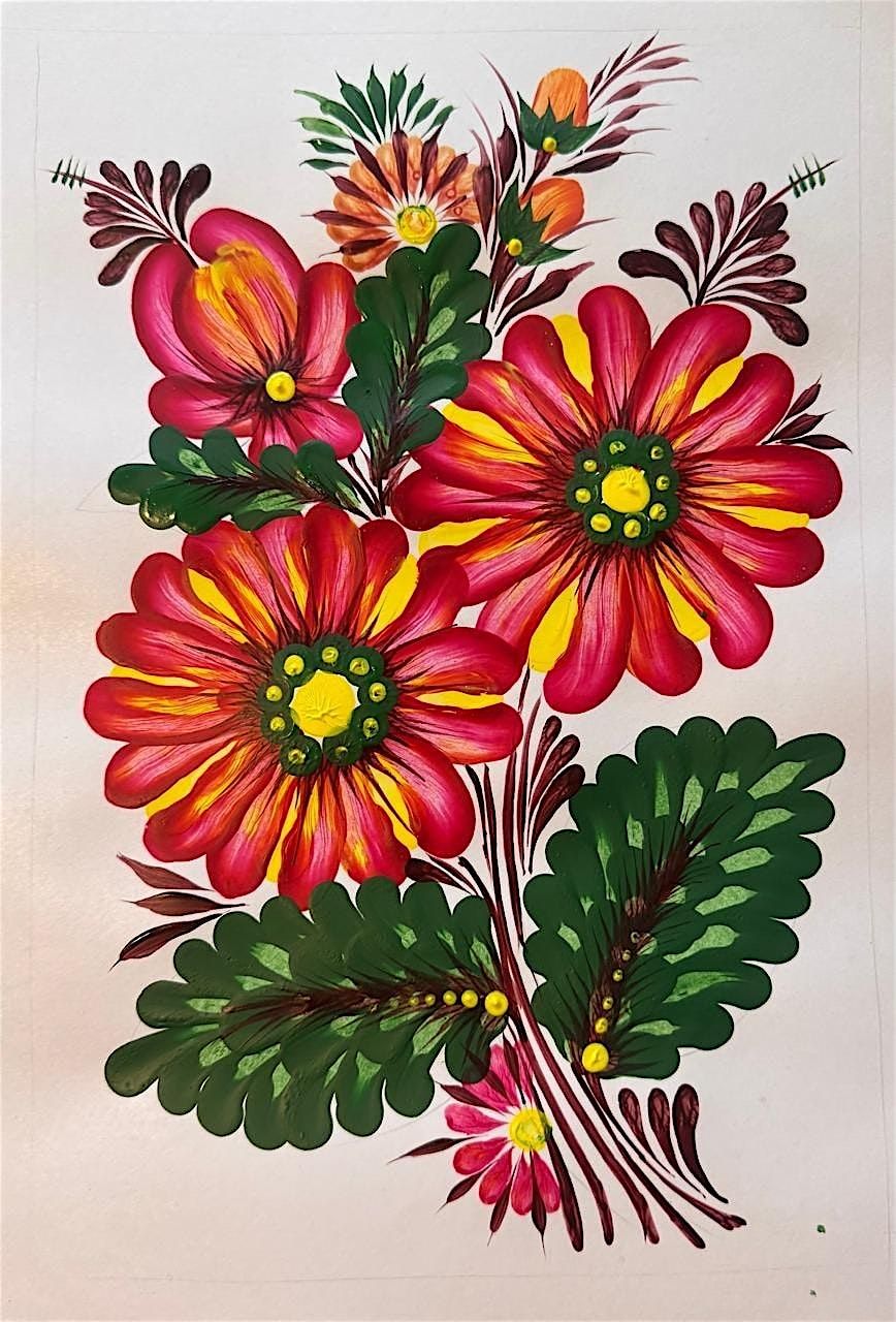 Ukrainian traditional Petrykivka Painting charitable workshop, 3 May | Event in Edinburgh | AllEvents