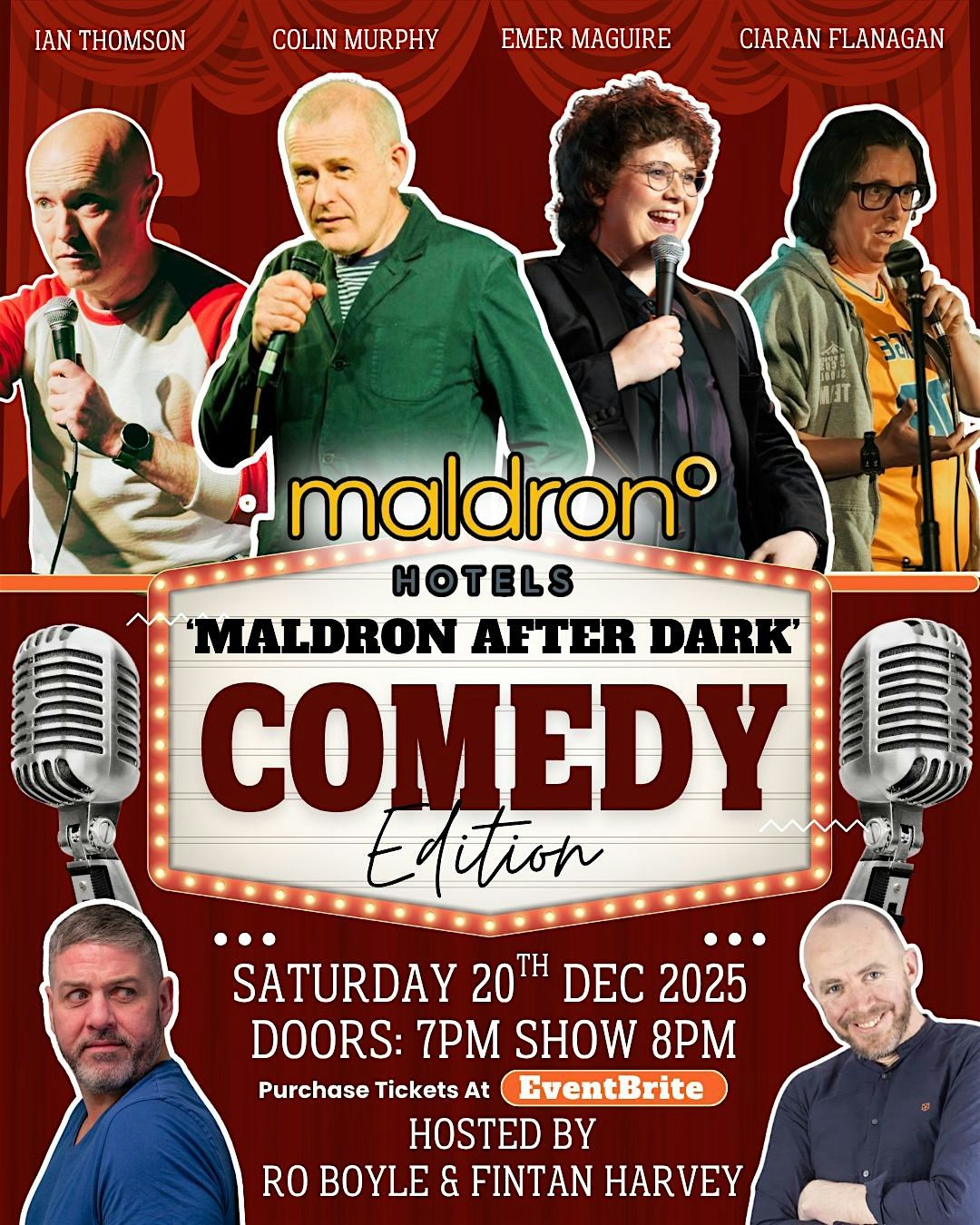 Colin Murphy - Emer Maguire & Friends @ The Maldron Comedy After Dark, 20 December | Event in Londonderry