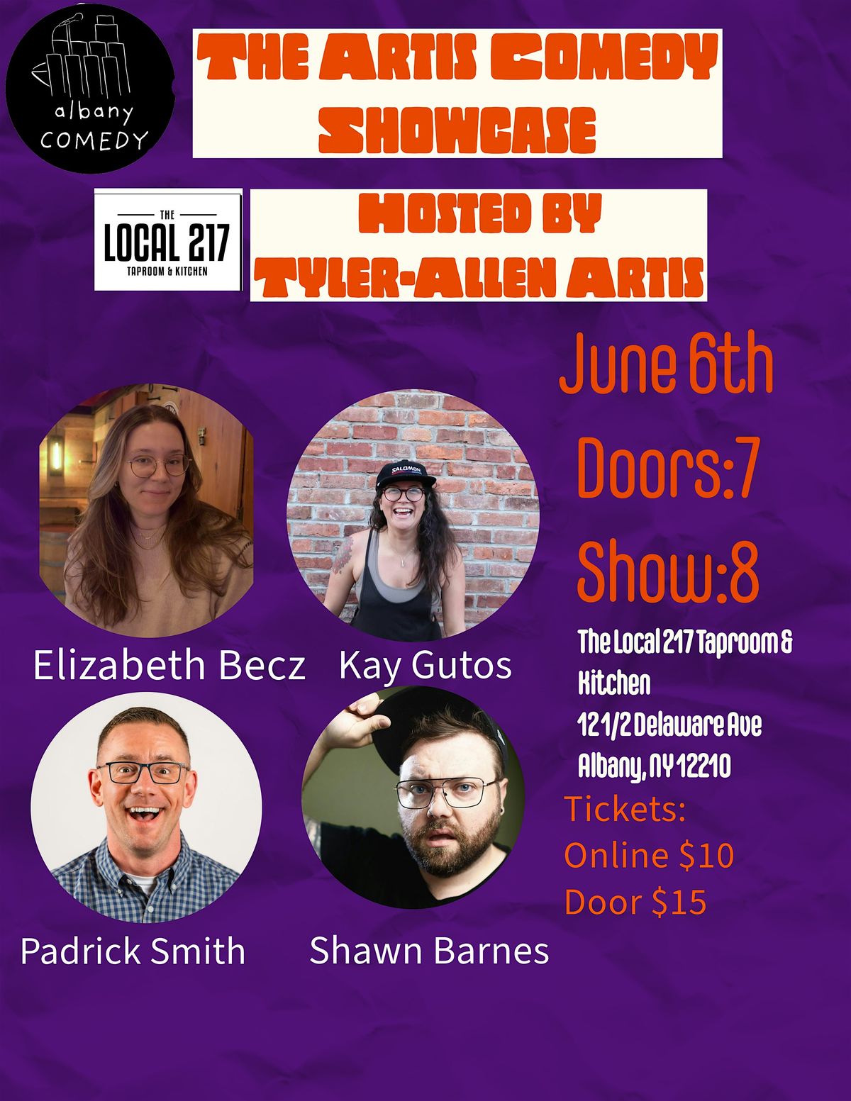 The Artis Comedy Showcase, 6 June | Event in Albany | AllEvents