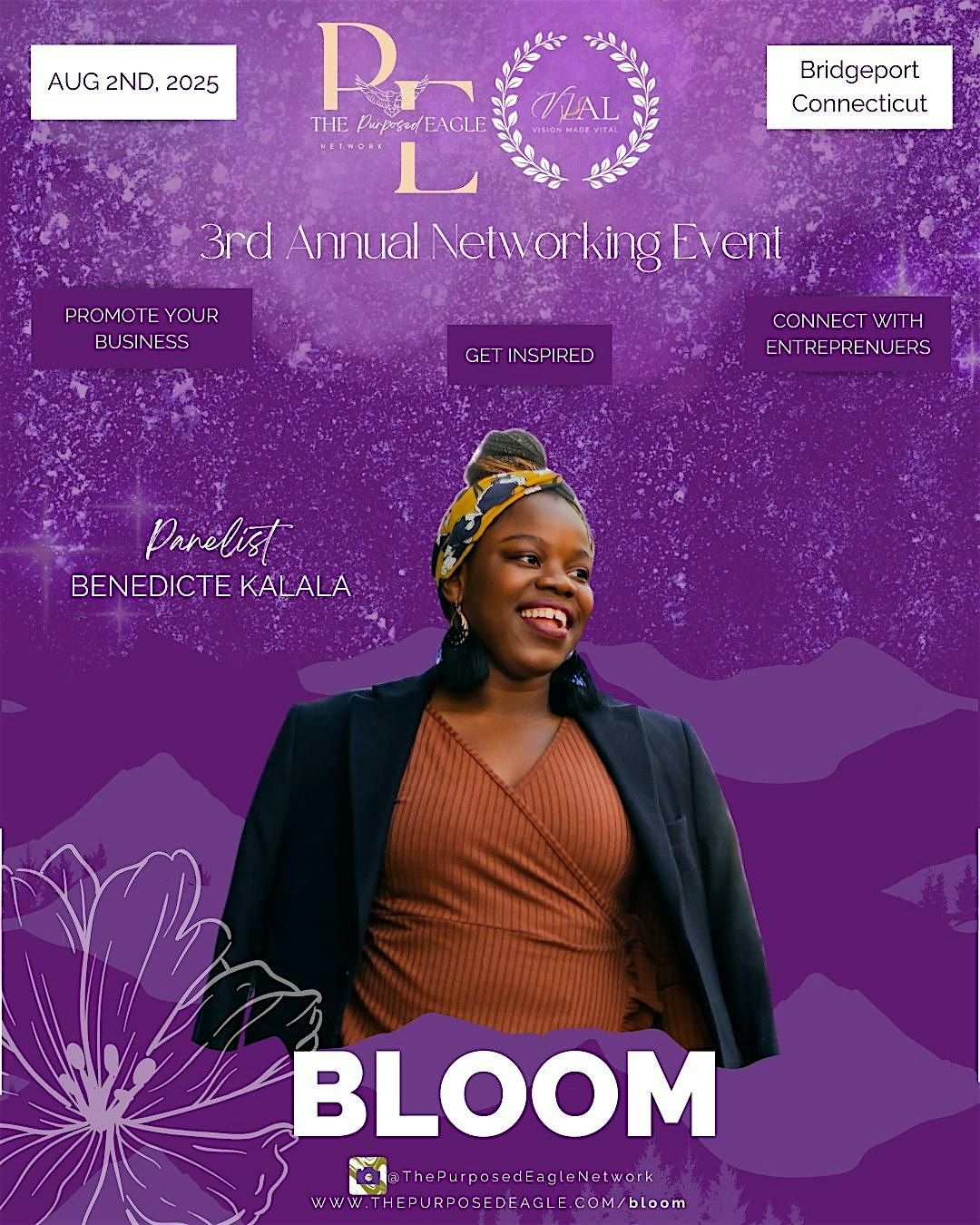BLOOM: The Purposed Eagle® Networking Event 2025, 2 August | Event in Bridgeport | AllEvents