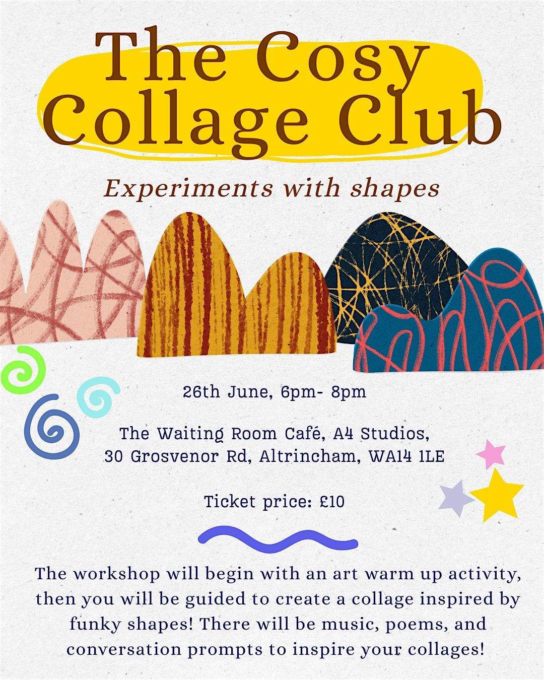 The Cosy Collage Club: Experiments with Shapes, 26 June | Event in Altrincham | AllEvents