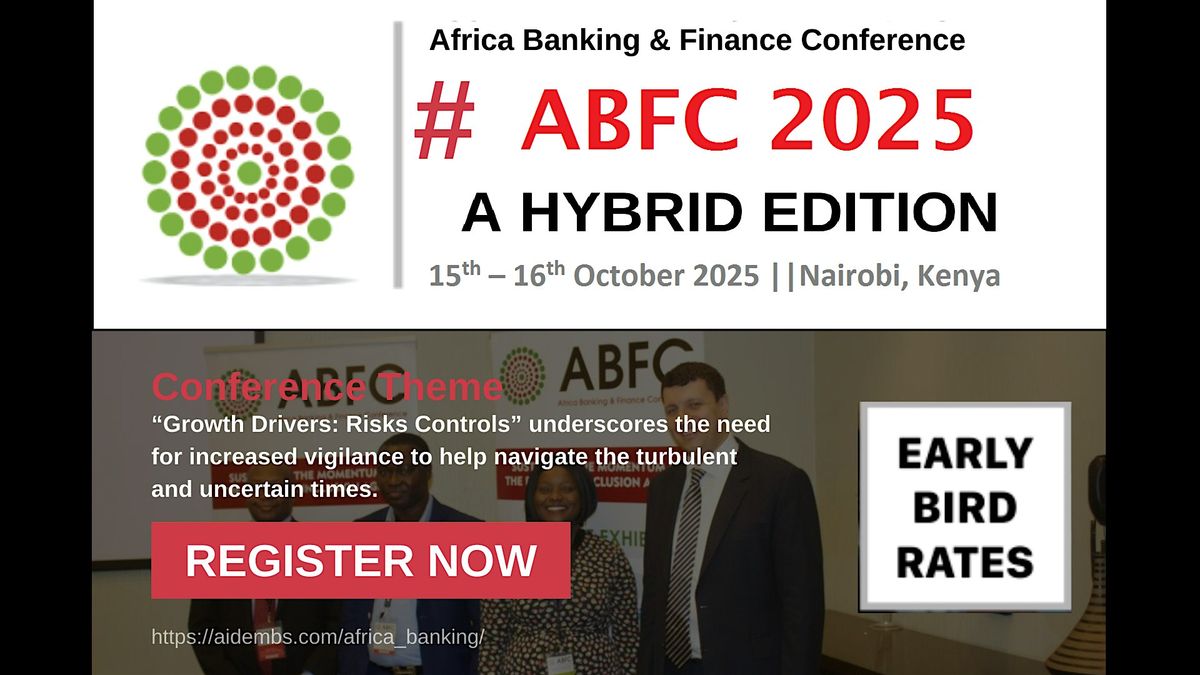 Annual Africa Banking and Finance Conference (ABFC 2025), 15 October | Event in Nairobi | AllEvents