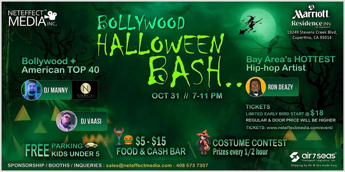 Bollywood - Halloween BASH 2025, 31 October | Event in Cupertino | AllEvents