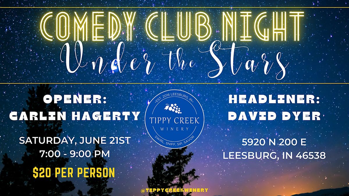 Comedy Club Under the Stars | Saturday, June 21st 7pm to 9pm, 21 June | Event in Leesburg | AllEvents