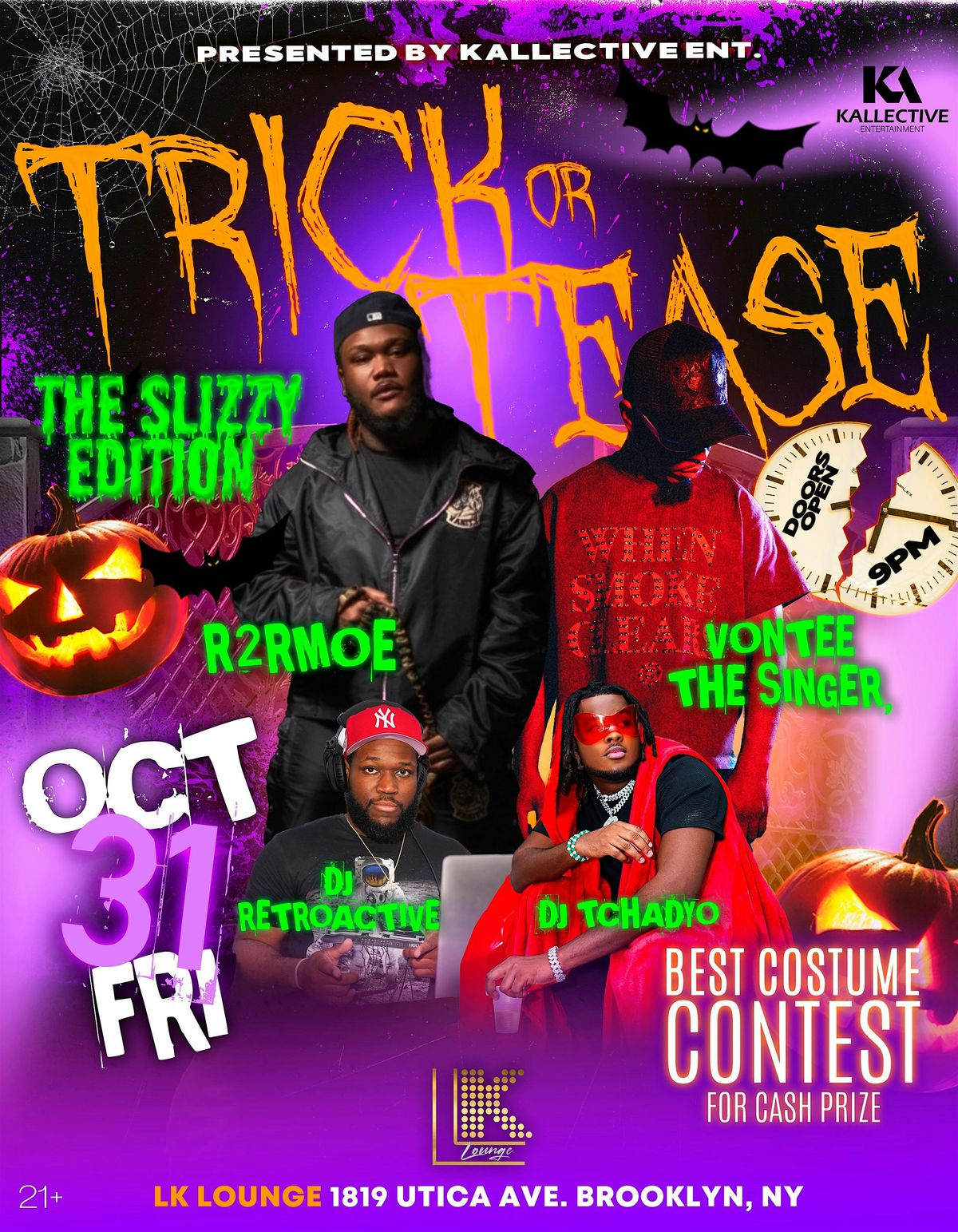 TRICK OR TEASE: SLIZZY EDITION, 31 October | Event in Brooklyn | AllEvents
