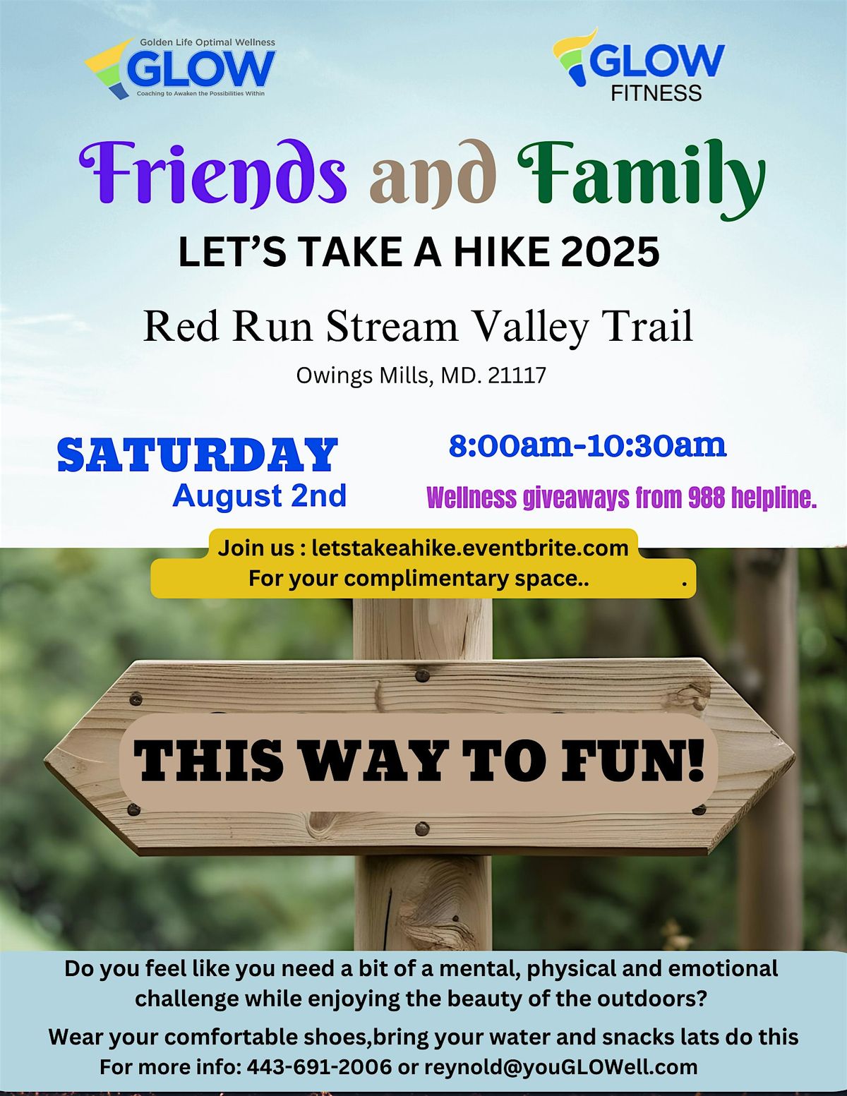 Let's Take a Hike, 2 August | Event in owings mills | AllEvents