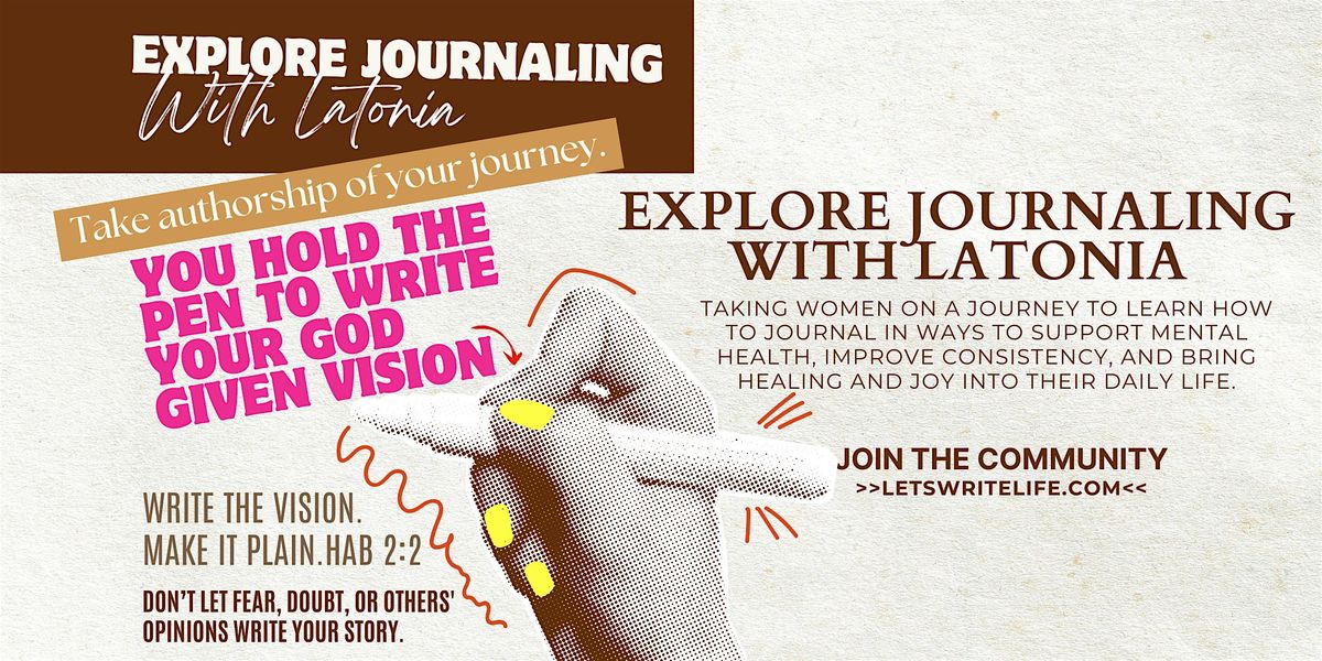Explore Journaling with Latonia, 17 July | Event in Taunton | AllEvents