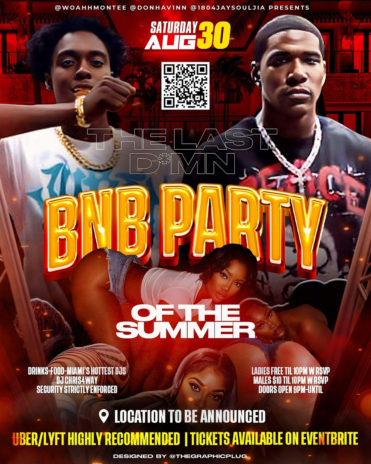 THE LAST D*MN BNB PARTY (Of The Summer), 30 August | Event in Biscayne Park | AllEvents