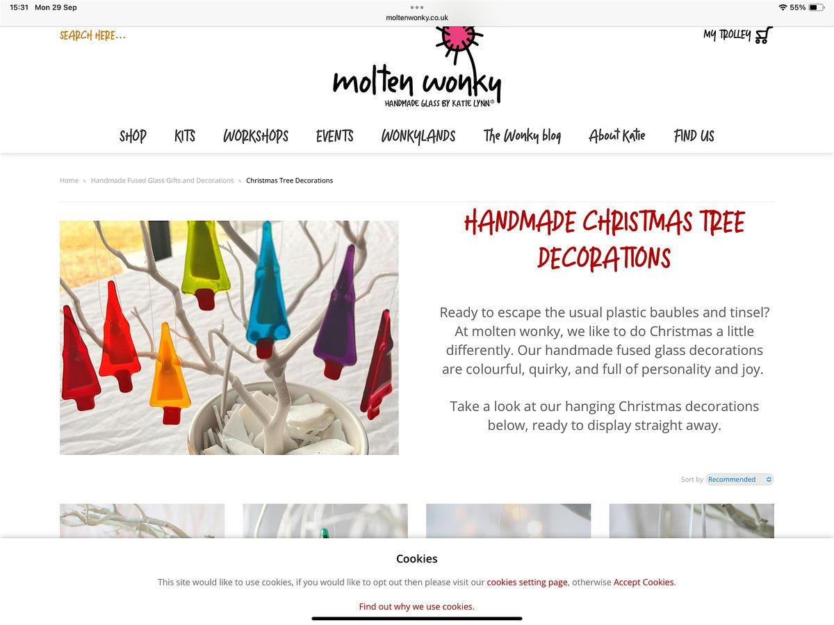 Glass Fused Christmas Decoration with Molten Wonky, 14 November | Event in Radwinter | AllEvents
