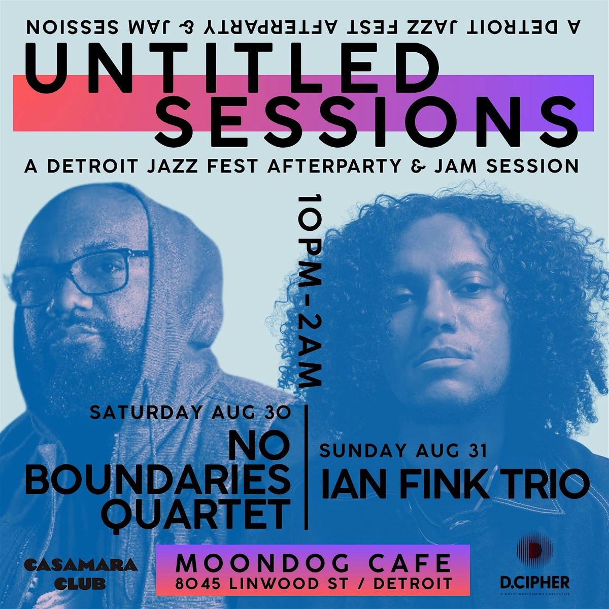 Untitled Sessions: No Boundaries Quartet (8/30) & Ian Fink Trio (8/31), 30 August | Event in Detroit | AllEvents
