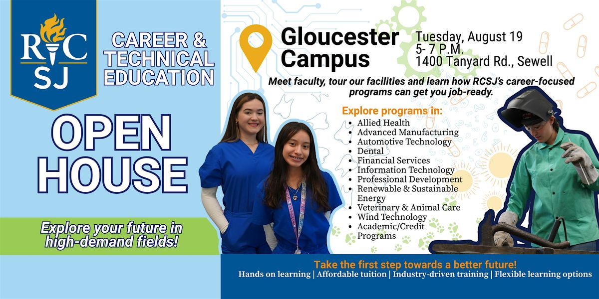 Career and Technical Education Open House- Gloucester, 19 August | Event in Sewell | AllEvents