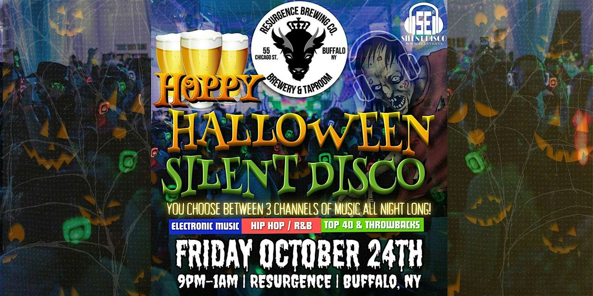 Hoppy Halloween Silent Disco at Resurgence Brewing Company - 10/24/25, 24 October | Event in Buffalo | AllEvents