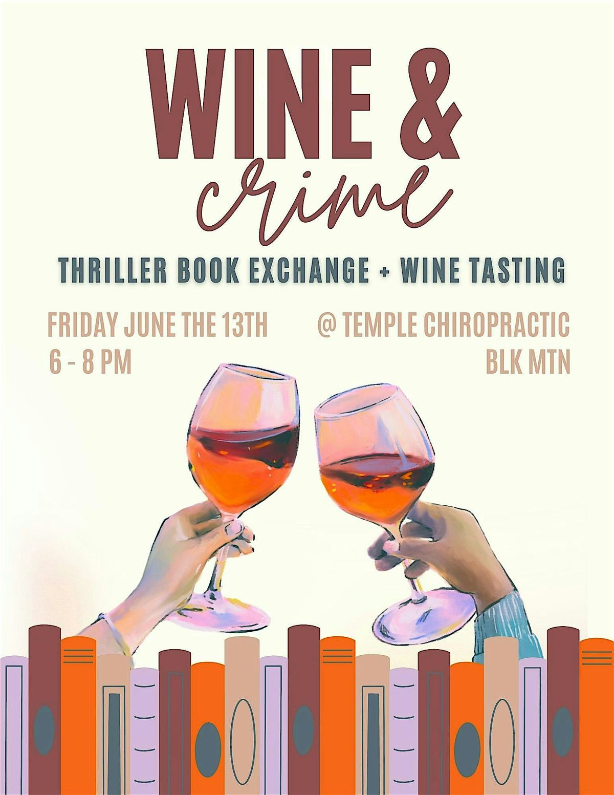Wine + Crime: Book Exchange, 13 June | Event in Black Mountain | AllEvents