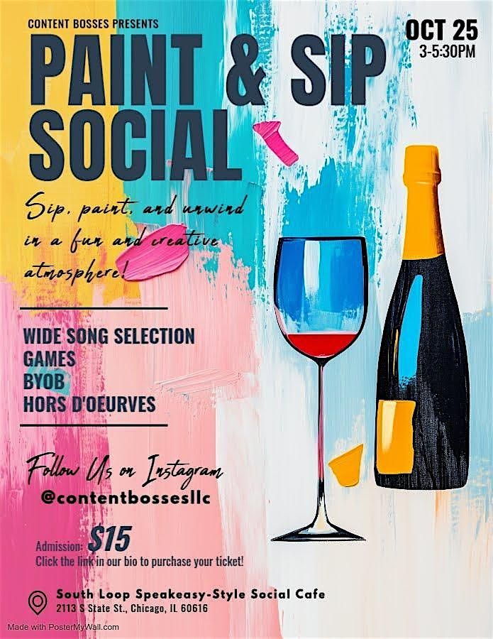 Content Bosses’ Sip & Paint Social, 25 October | Event in Chicago | AllEvents