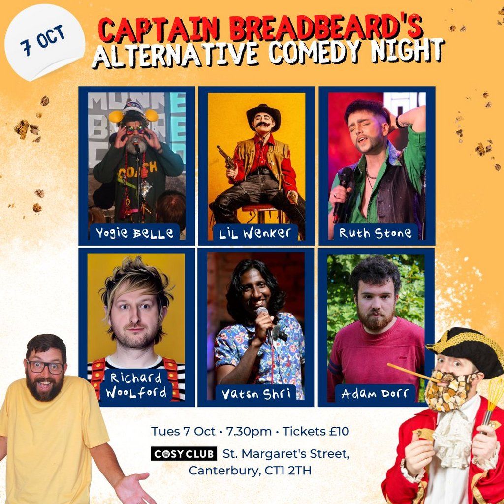 Captain Breadbeard's Alternative Comedy Night, 7 October | Event in Canterbury | AllEvents