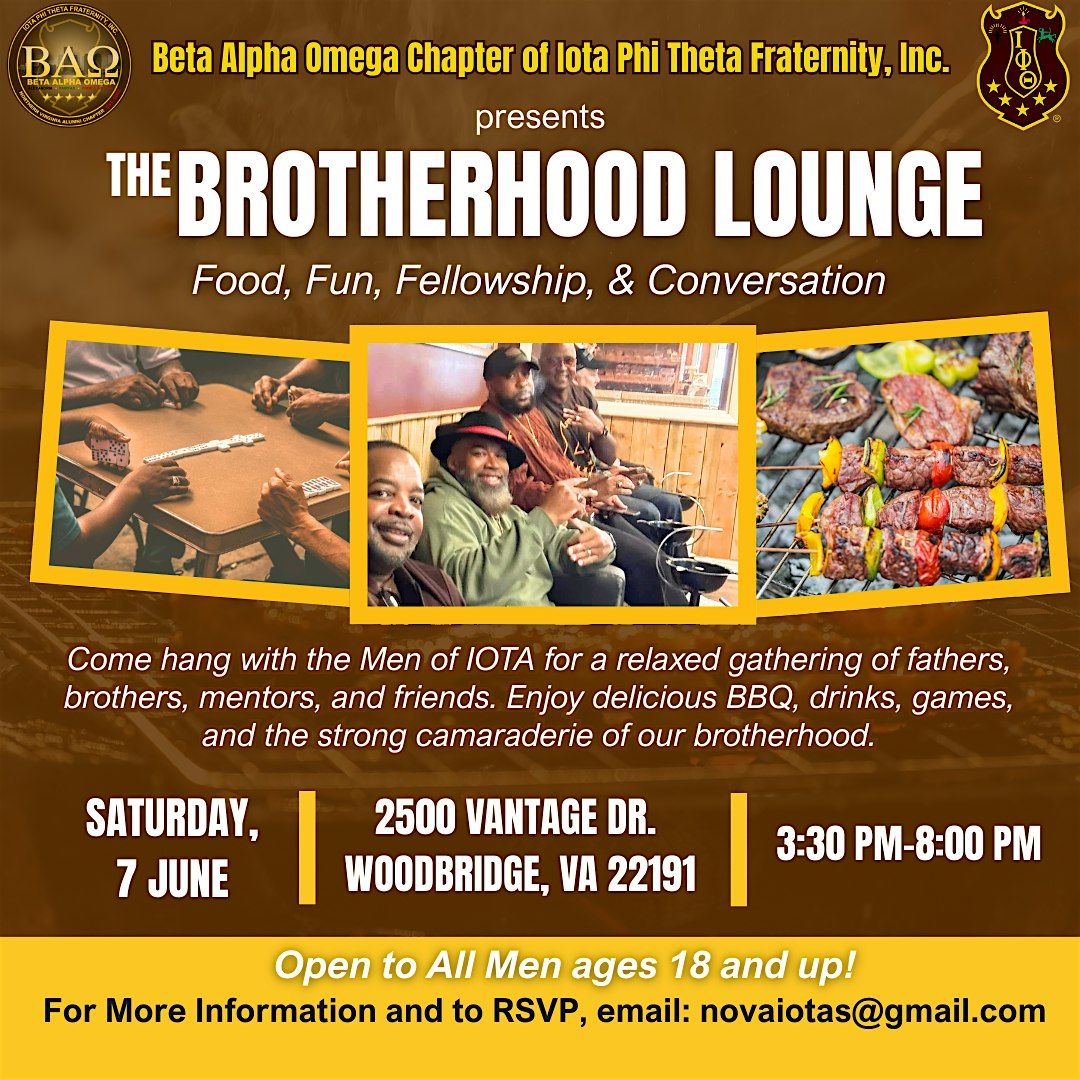 The Northern VA Iotas present: The Brotherhood Lounge, 7 June | Event in Woodbridge | AllEvents