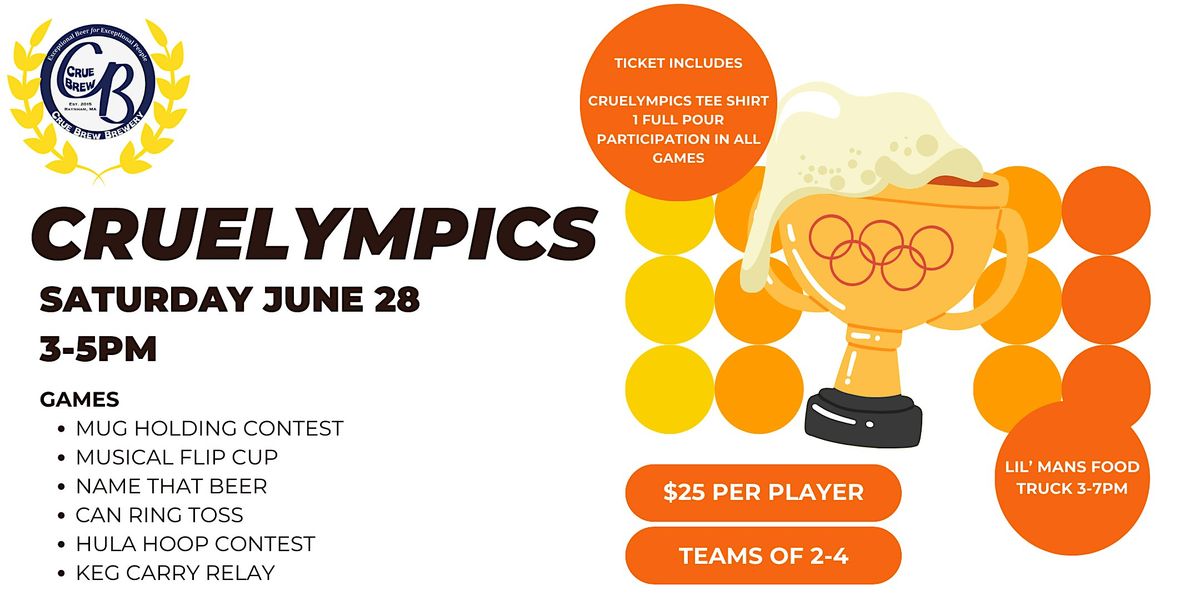 Cruelympics!, 28 June | Event in Raynham | AllEvents