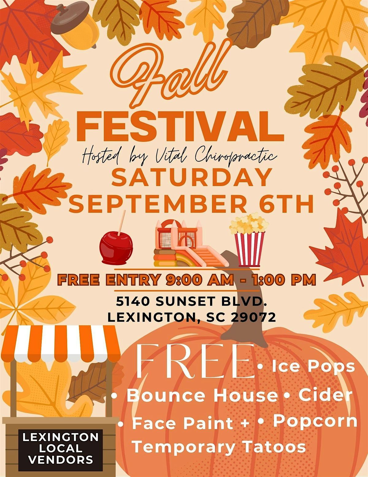 Fall Festival Hosted by Vital Chiropractic, 6 September | Event in Lexington | AllEvents
