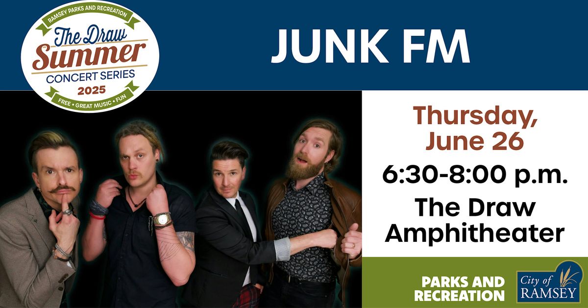 Draw Summer Concert Series: Junk FM, 26 June | Event in Ramsey | AllEvents