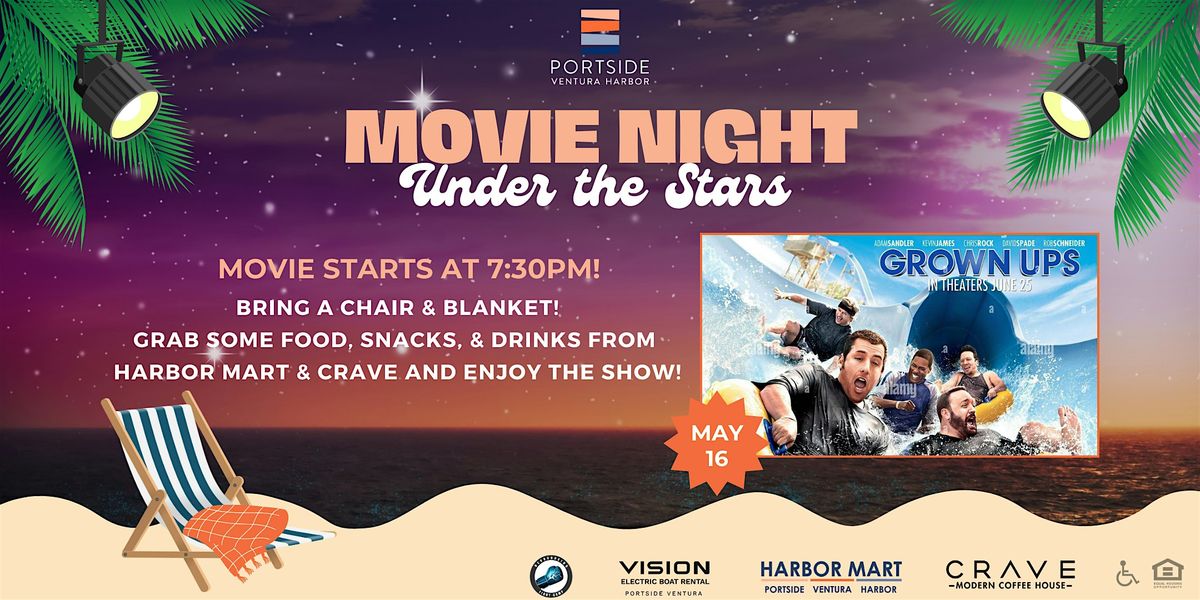 Movie Night Under the Stars - Grown Ups | Event in Ventura | AllEvents