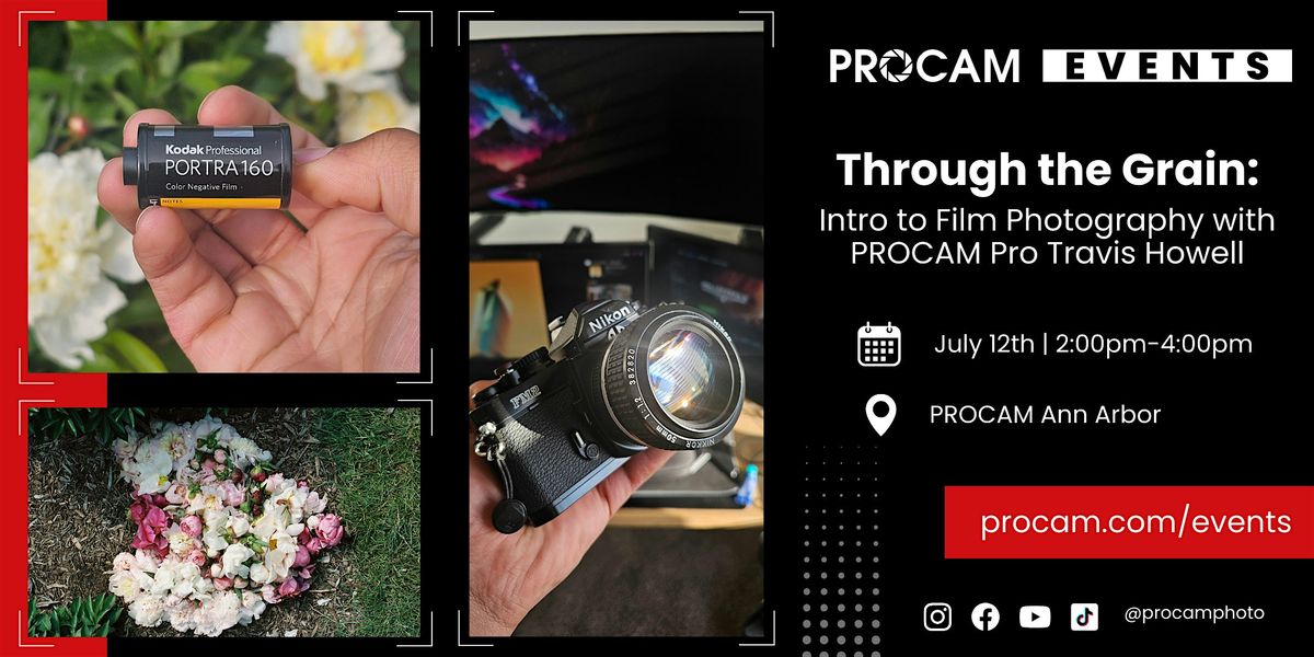 Through the Grain: Intro to Film Photography by Travis Howell, 12 July | Event in Ann Arbor | AllEvents