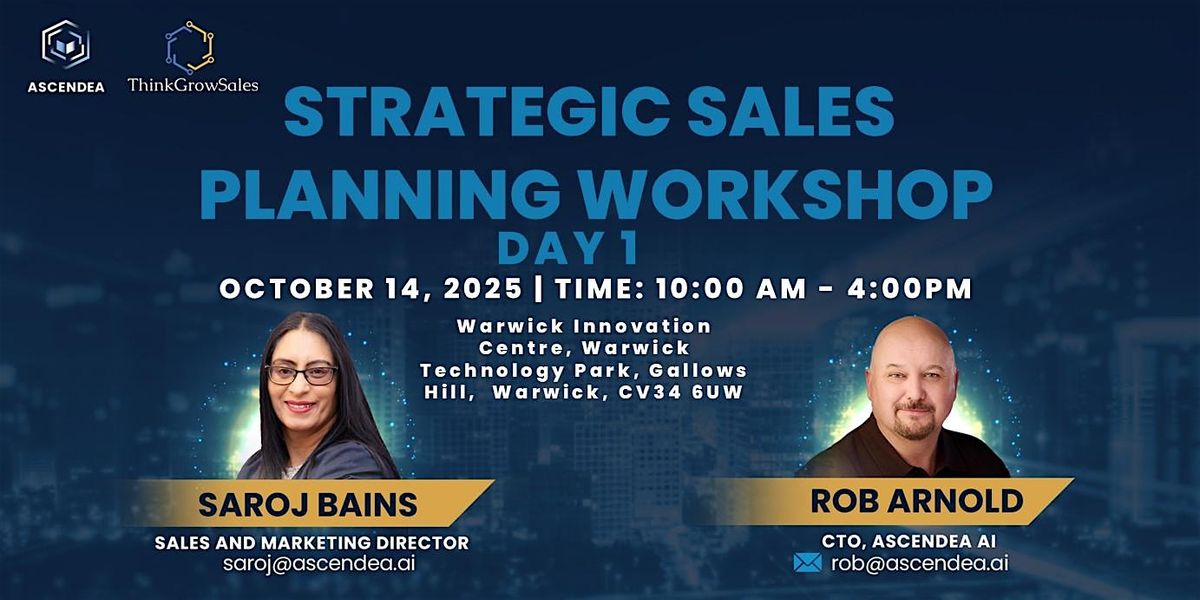Strategic Sales Workshop, 14 October | Event in Warwick | AllEvents
