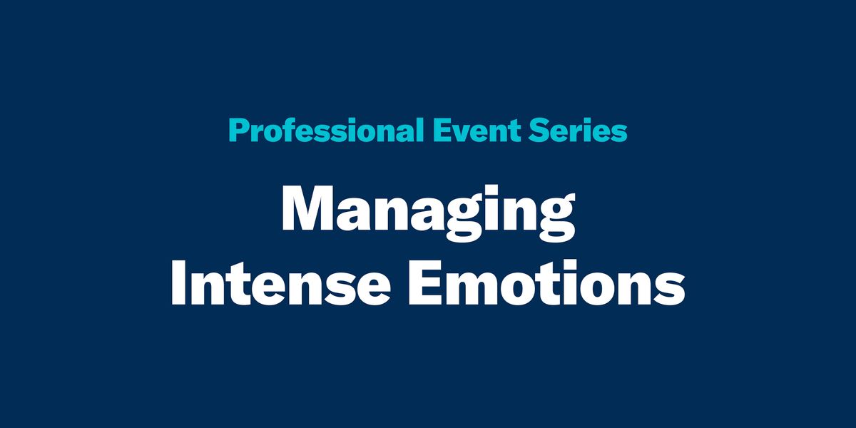 Managing Intense Emotions (CA) | Event in San Mateo | AllEvents
