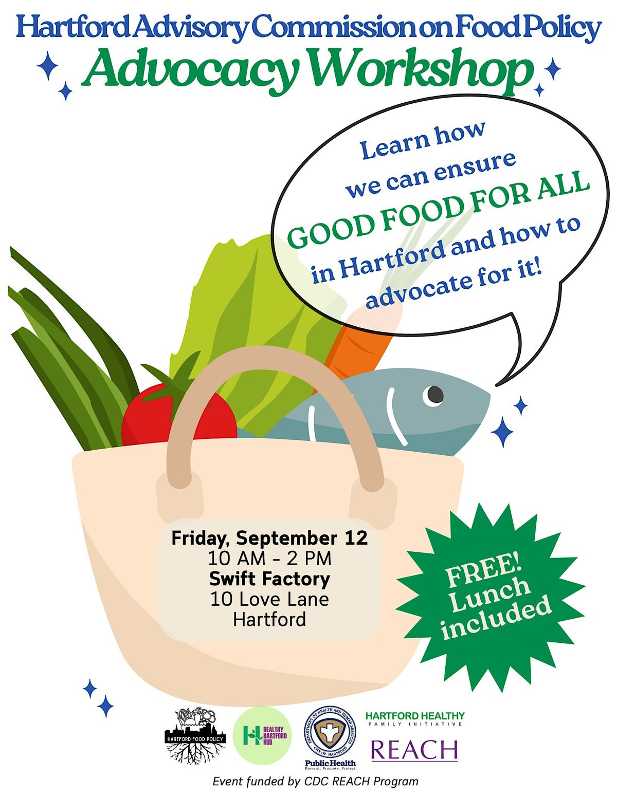 Food Policy Advocacy Workshop, 12 September | Event in Hartford | AllEvents