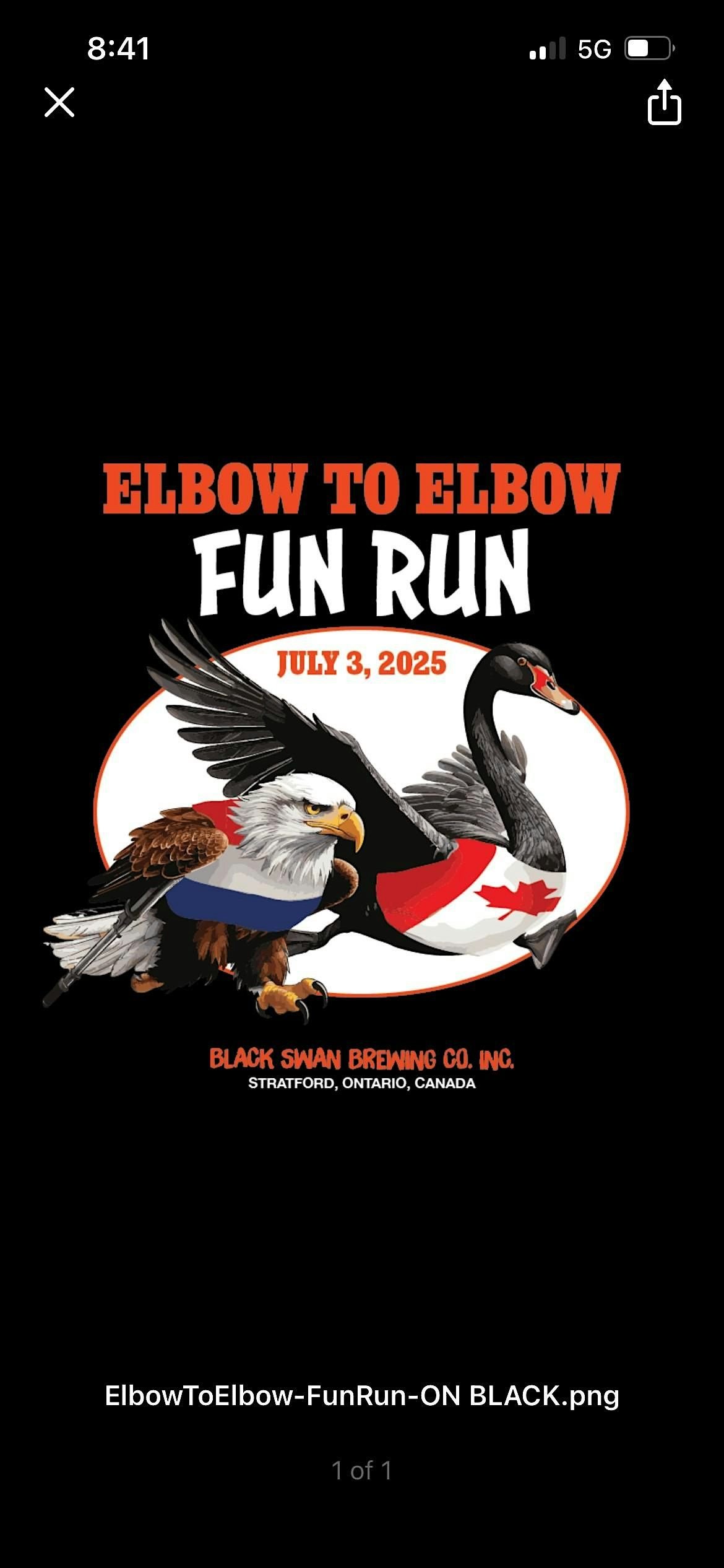 Elbow to Elbow Black Swan Fun Run, 3 July | Event in Stratford | AllEvents