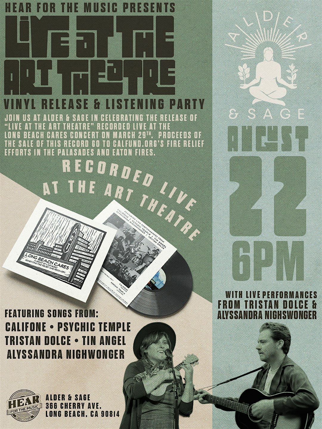 Vinyl Release and Listening Party, 22 August | Event in Long Beach | AllEvents