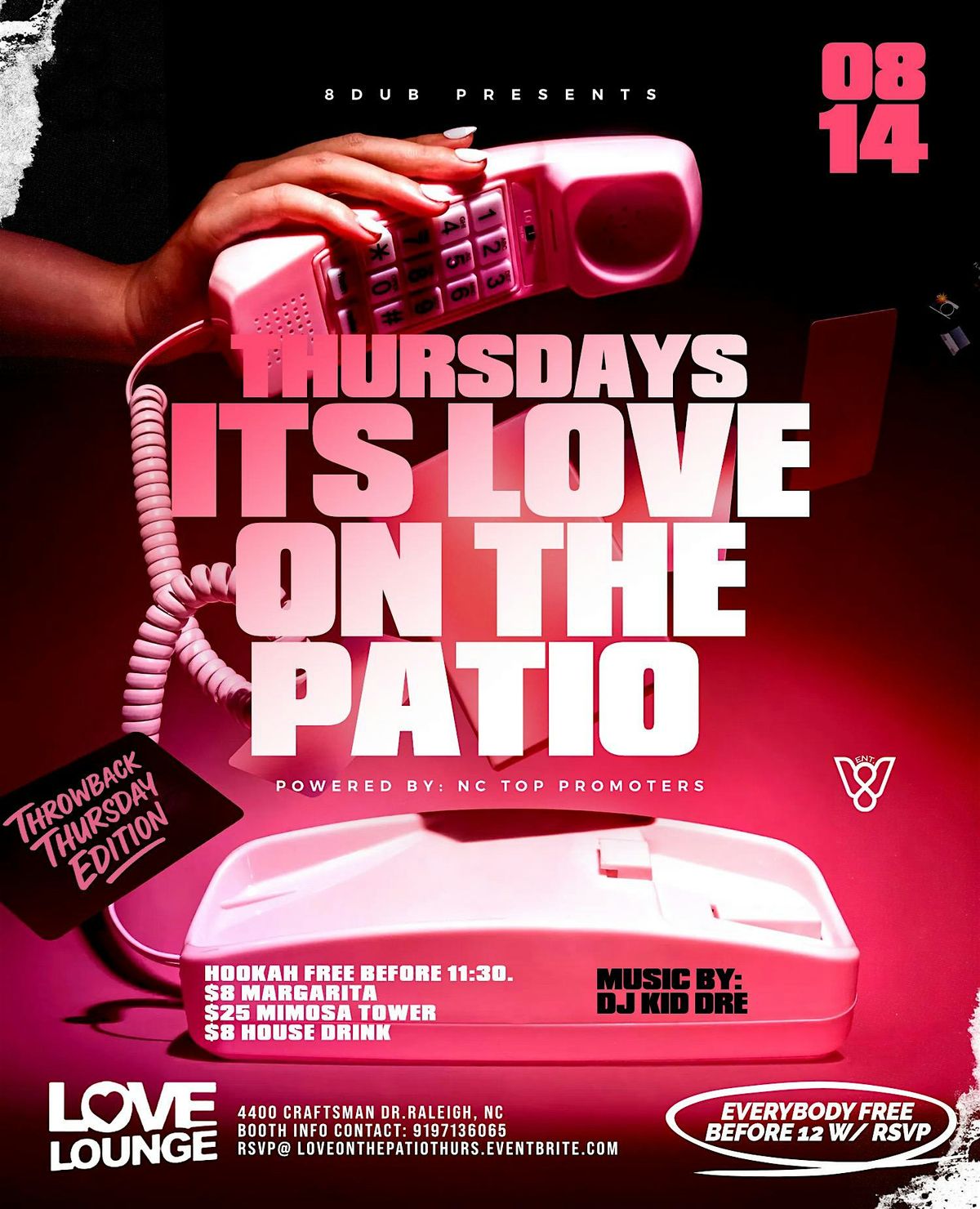 THURSDAYS ITS LOVE ON THE PATIO, 21 August | Event in Raleigh | AllEvents