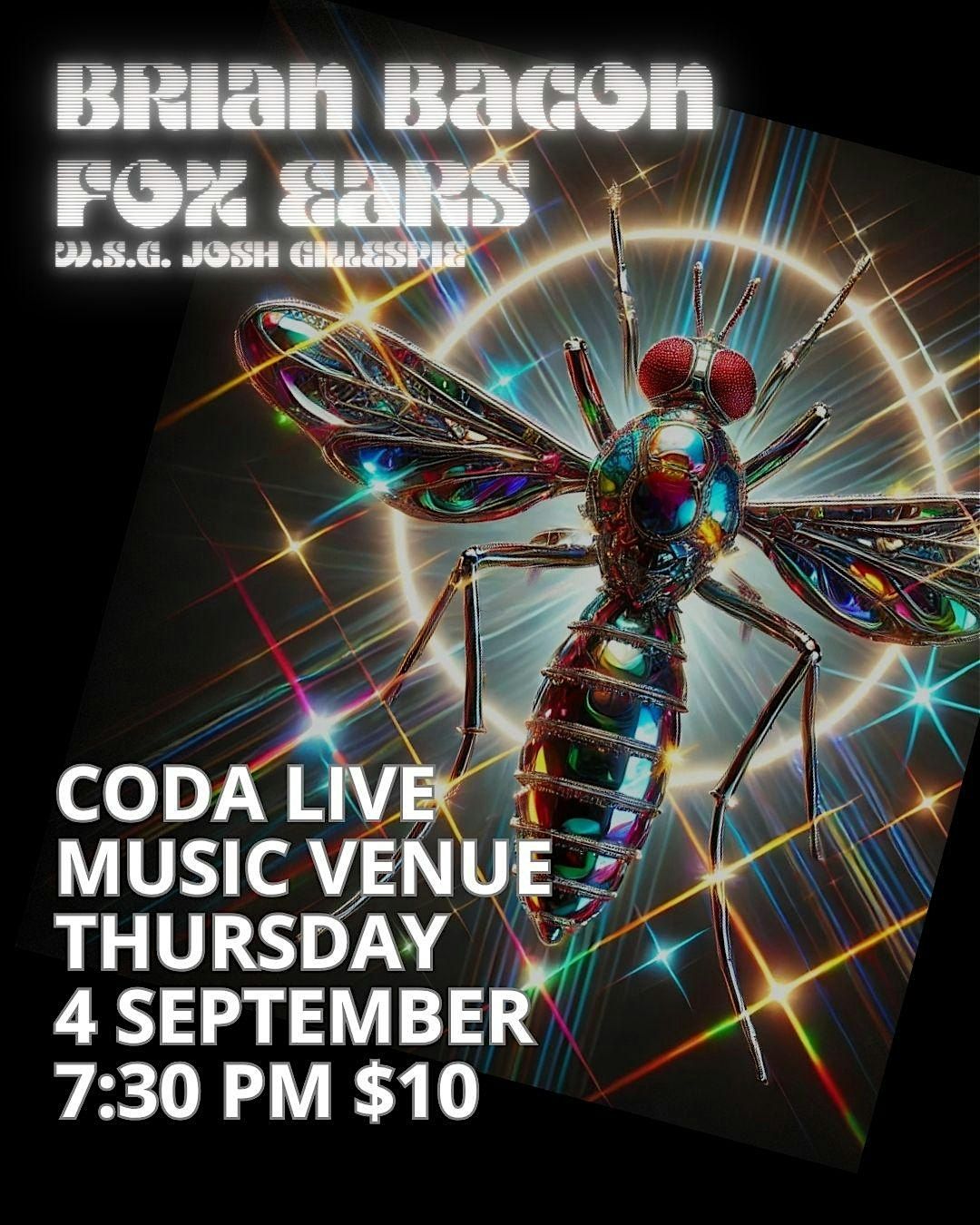 Brian Bacon | Fox Ears | Josh Gillespie at CODA, 4 September | Event in Cleveland | AllEvents