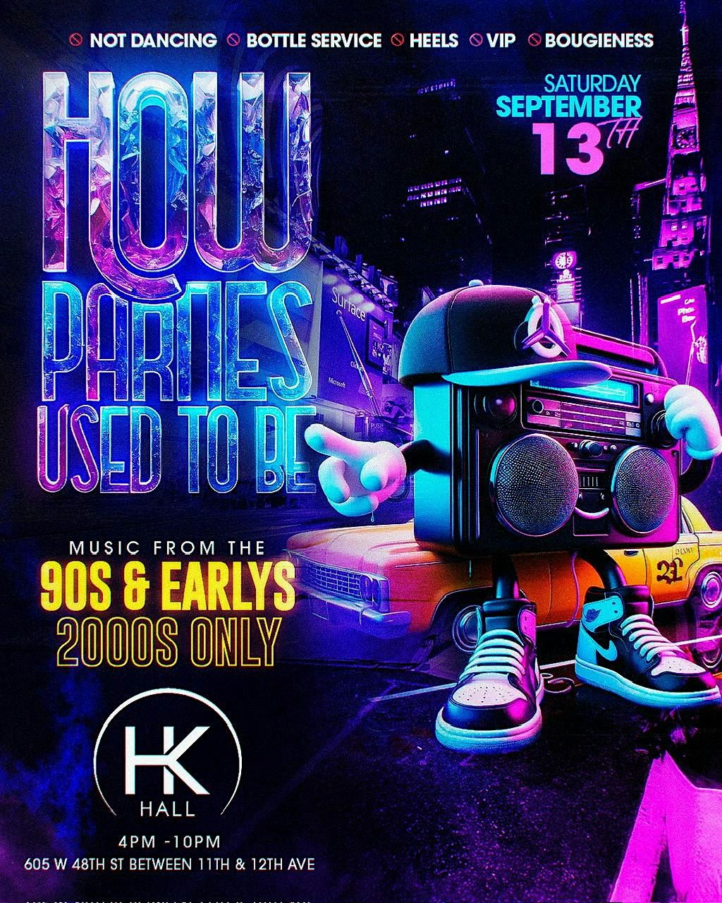 How Parties Used To Be #NYC #DayParty, 13 September | Event in New York | AllEvents